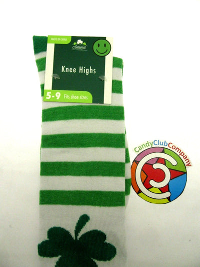 Saint Patrick's Clover Socks ~ Fits Sizes 5 - 9 ~ One Pair