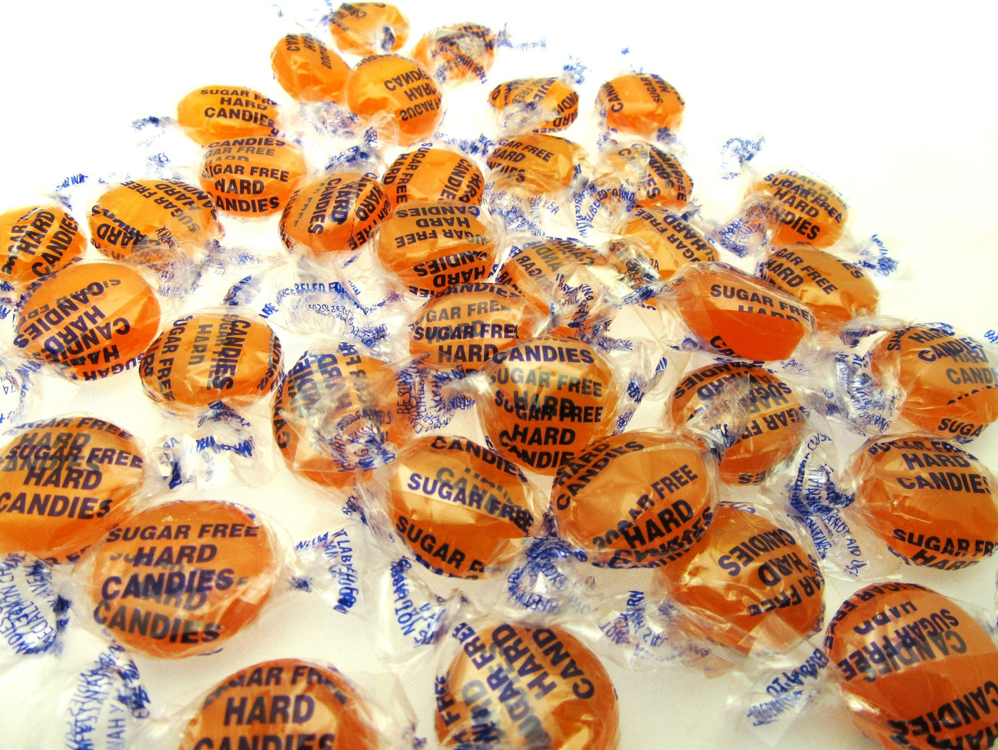 Coastal Bay Fat / SUGAR FREE 8oz Orange Fruit Flavor Hard Candy Candies