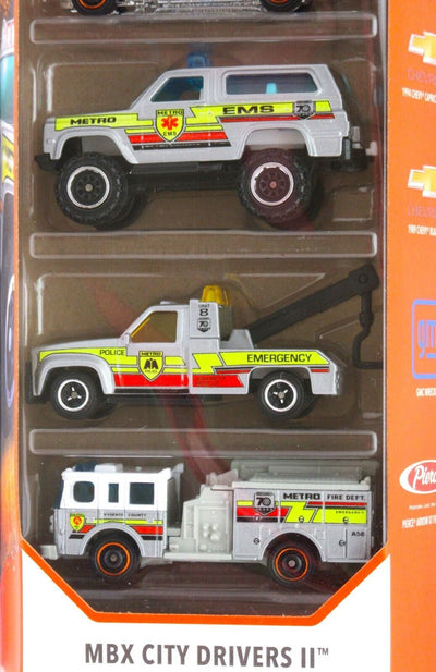 Matchbox MBX City Drivers 2 Die Cast  1:64 scale 5 Vehicles