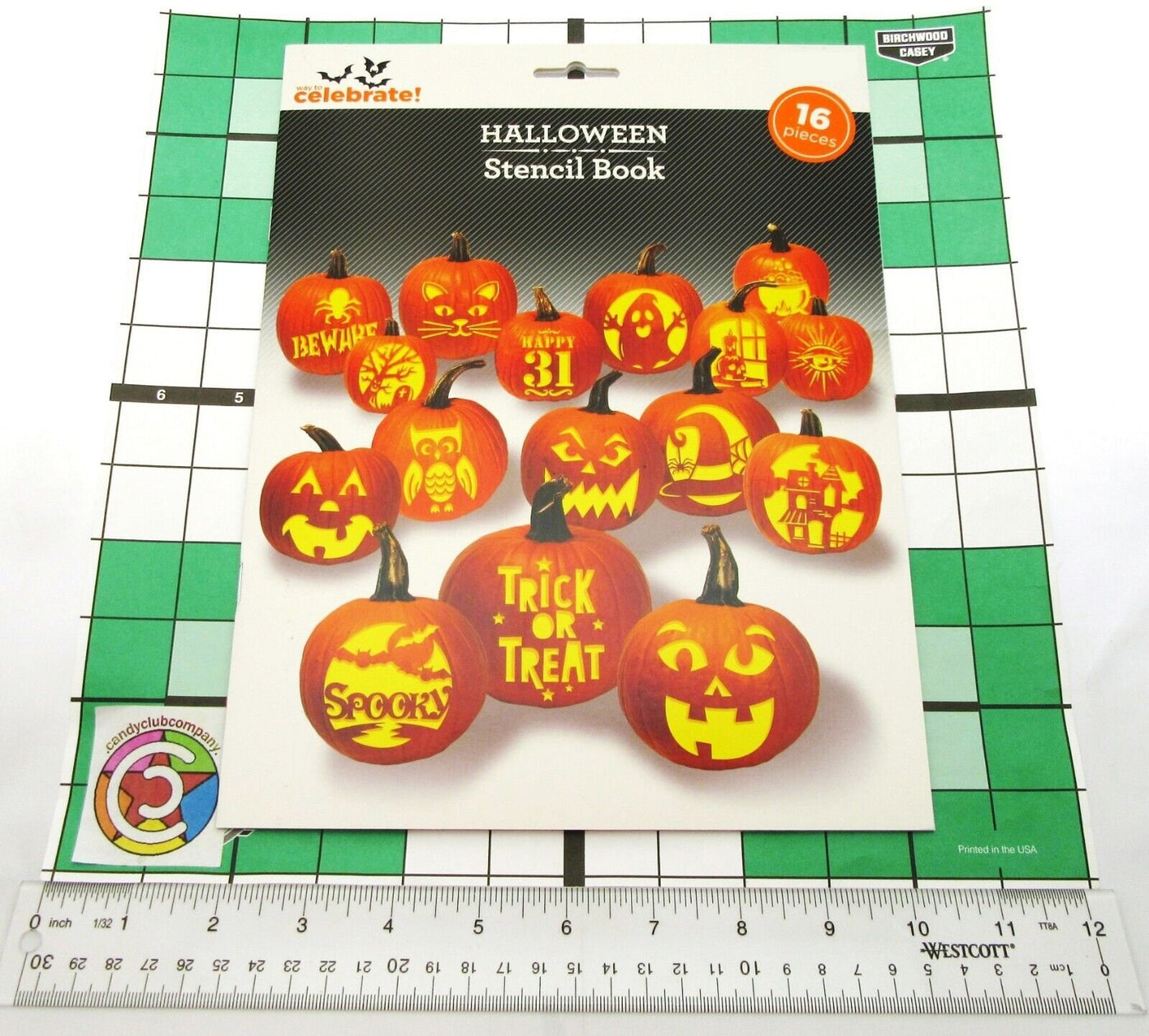 Celebrate ~ 16 Piece Stencil Book ~ Pumpkin Patterns ~ Halloween