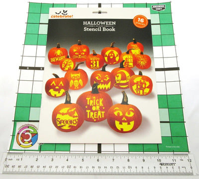 Celebrate ~ 16 Piece Stencil Book ~ Pumpkin Patterns ~ Halloween