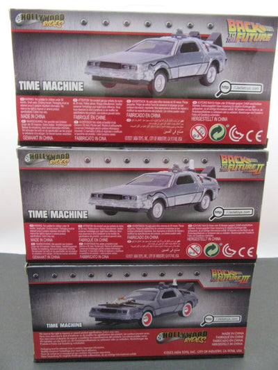 Back to the Future 1,2 &3 ~ Time Machine ~ Metals Die Cast Car ~ 1:32