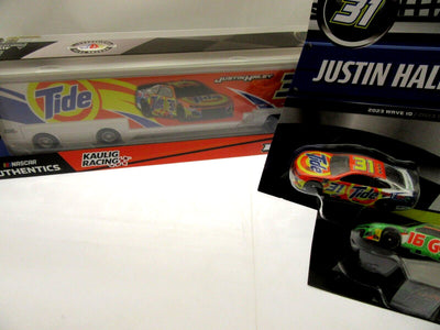 Tide & Gain Rig & Cars Justin Haley & AJ Allmendinger NASCAR  Die Cast 1:64