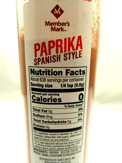 Paprika Spanish Style Members Mark Seasoning Spice 18oz