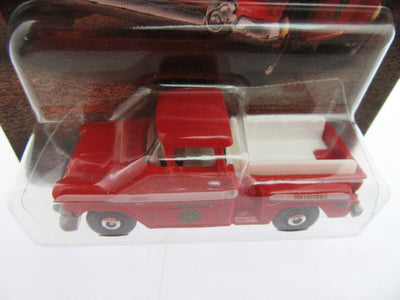 1957 GMC Stepside~ Red ~ 1:64 Scale ~ Matchbox County Rescue