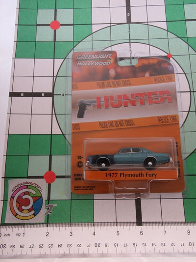 Hunter 1977 Plymouth Fury ~ Greenlight Hollywood  Die Cast 1:64 scale