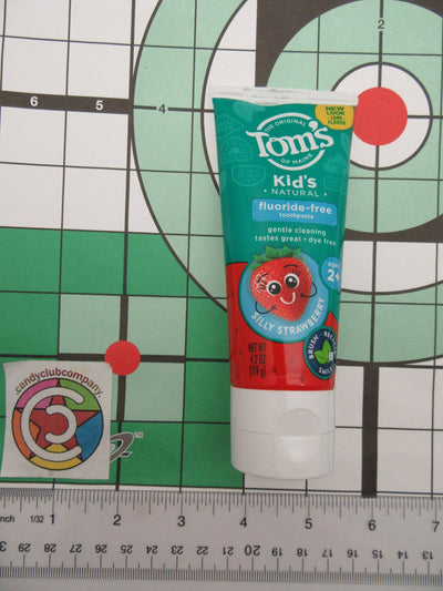 Tom's Fluoride Free Natural Childrens Toothpaste ~ Silly Strawberry ~ 4.2oz