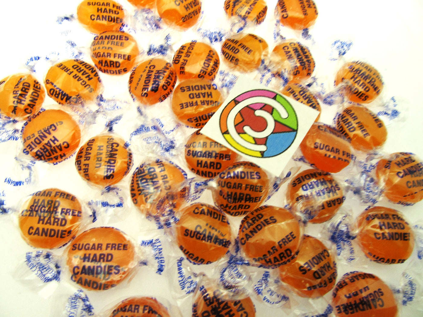 Coastal Bay Fat / SUGAR FREE 8oz Orange Fruit Flavor Hard Candy Candies