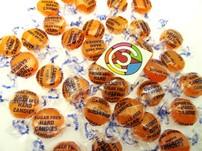 Coastal Bay Fat / SUGAR FREE 8oz Orange Fruit Flavor Hard Candy Candies