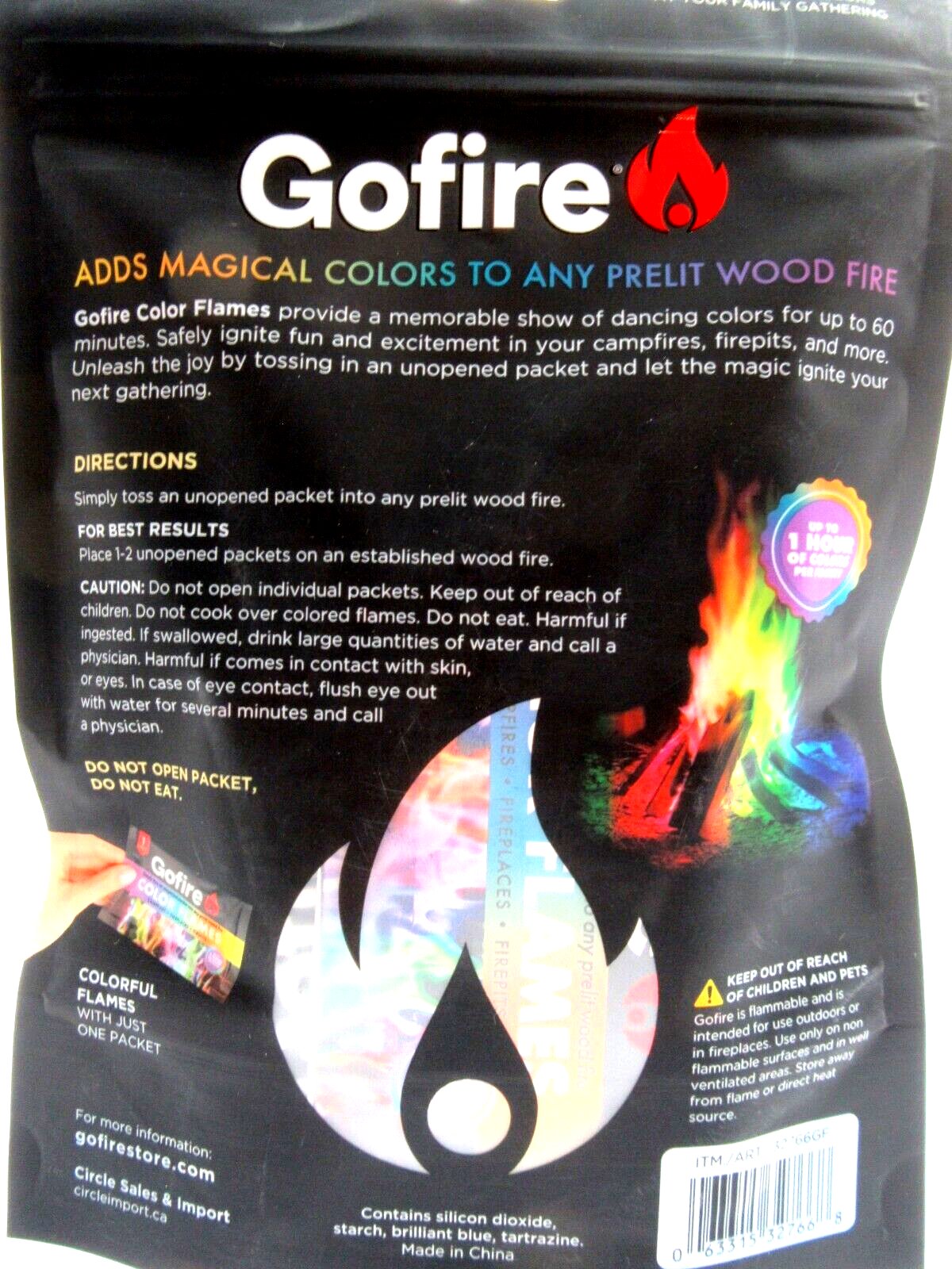 Gofire Color Flames Campfire Bonfire Firepit Fireplace Party Fun Rainbow Colors