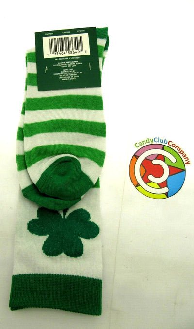 Saint Patrick's Clover Socks ~ Fits Sizes 5 - 9 ~ One Pair