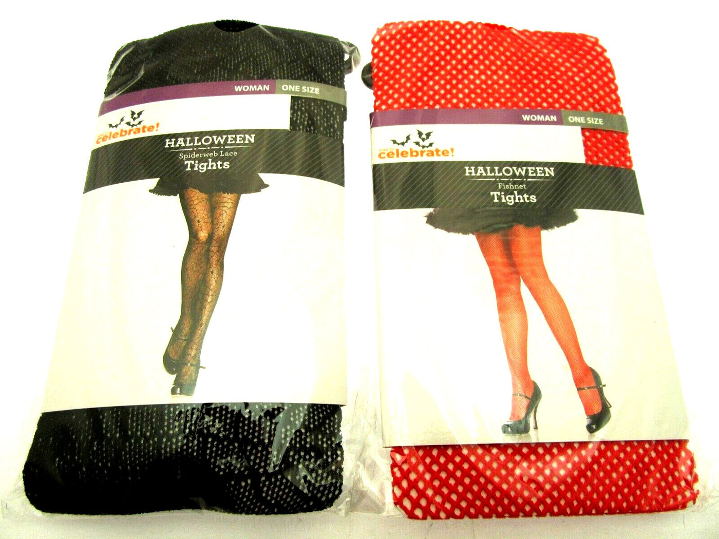 Halloween Tights Fishnet & Spider Web ~ One Size