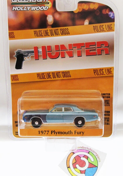 Hunter 1977 Plymouth Fury ~ Greenlight Hollywood  Die Cast 1:64 scale