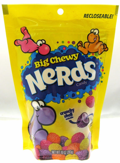 Nerds Big Chewy ~ Crunchy Shell Outside ~ Candy ~ 10oz  Recloseable Bag