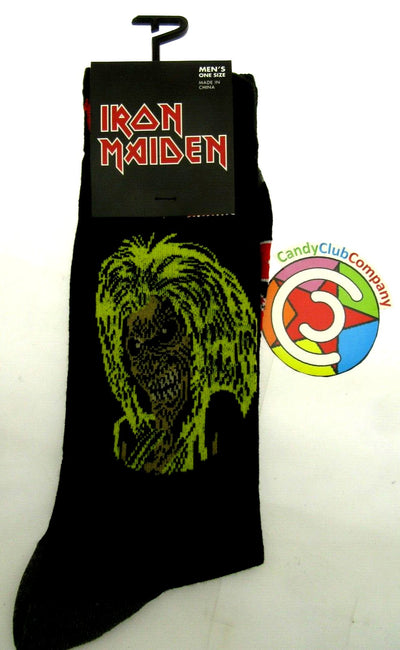 Iron Maiden Crew Socks ~ Eddie the Head ~ Men Sizes 7 - 12 ~ One Pair