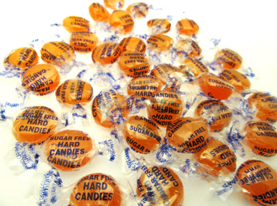 Coastal Bay Fat / SUGAR FREE 8oz Orange Fruit Flavor Hard Candy Candies