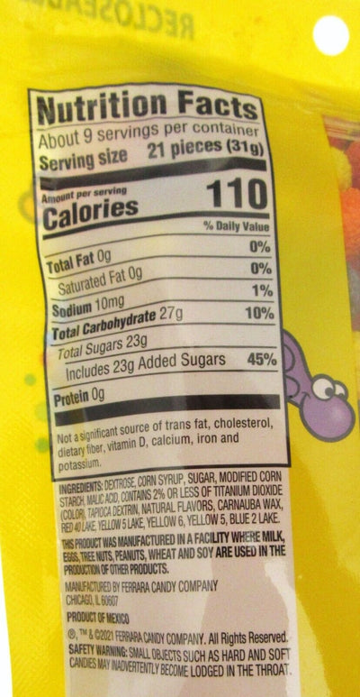 Nerds Big Chewy ~ Crunchy Shell Outside ~ Candy ~ 10oz  Recloseable Bag