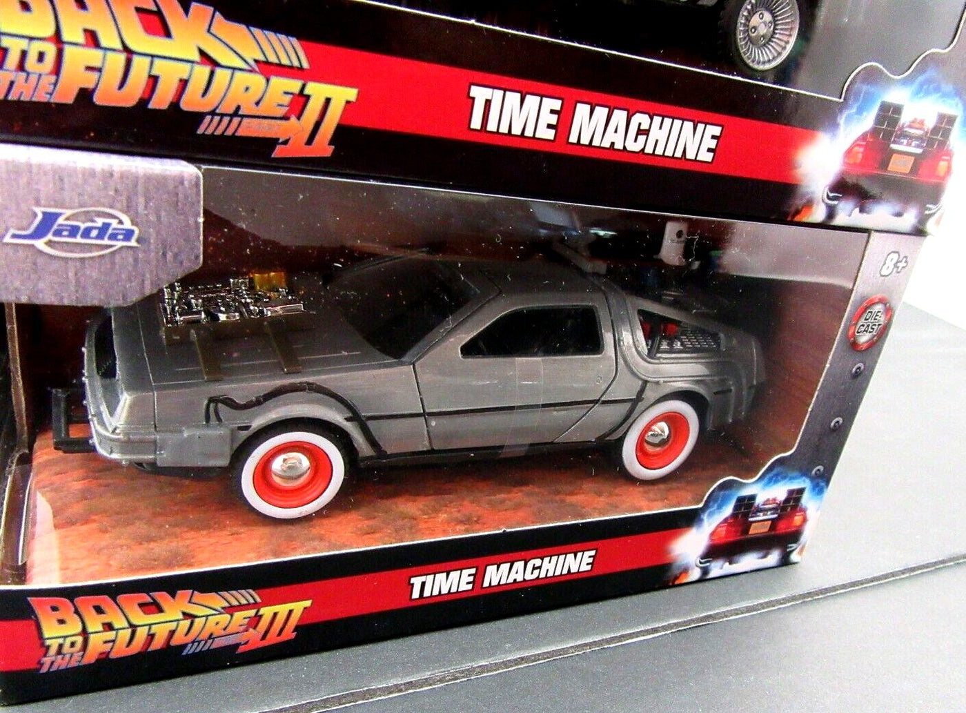 Back to the Future 1,2 &3 ~ Time Machine ~ Metals Die Cast Car ~ 1:32