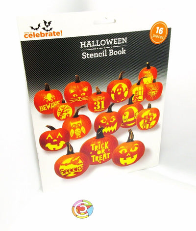 Celebrate ~ 16 Piece Stencil Book ~ Pumpkin Patterns ~ Halloween