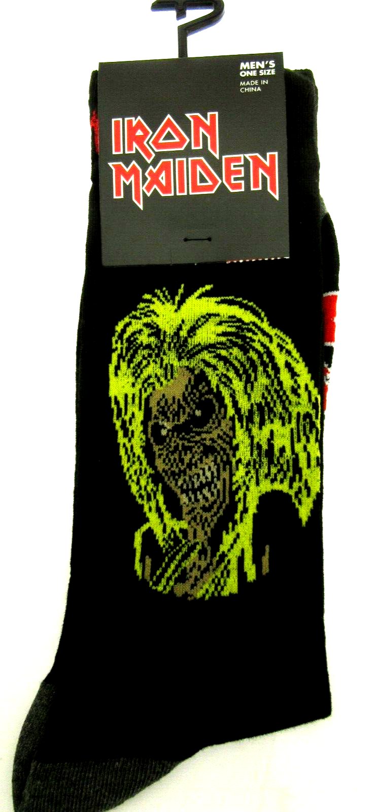 Iron Maiden Crew Socks ~ Eddie the Head ~ Men Sizes 7 - 12 ~ One Pair