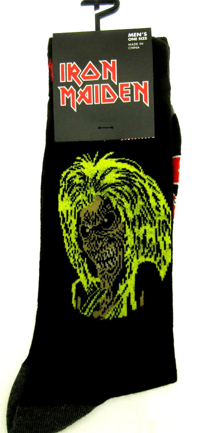 Iron Maiden Crew Socks ~ Eddie the Head ~ Men Sizes 7 - 12 ~ One Pair