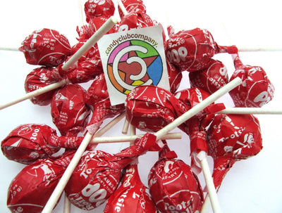 Tootsie Roll Cherry Pops One Pound 16oz Suckers Chocolate Chews Candy Candies