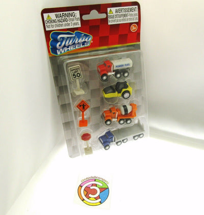 Turbo Wheels ~ Fuel, Roller, Cement, Hauler ~ Trucks ~Tiny Toys!