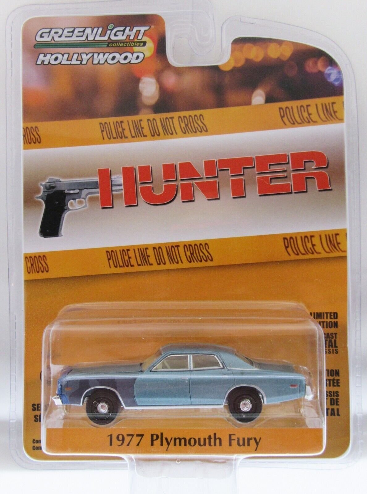 Hunter 1977 Plymouth Fury ~ Greenlight Hollywood  Die Cast 1:64 scale