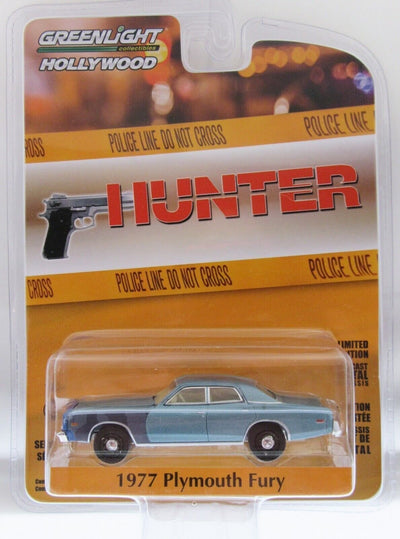 Hunter 1977 Plymouth Fury ~ Greenlight Hollywood  Die Cast 1:64 scale