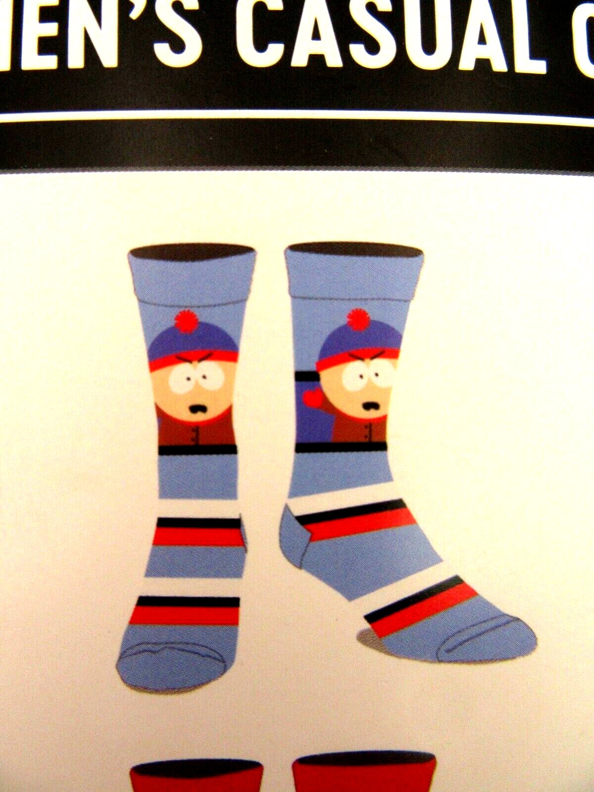 South Park Socks ~ Fits Shoe Size 8-12 ~ Casual Crew ~ 6 Pair