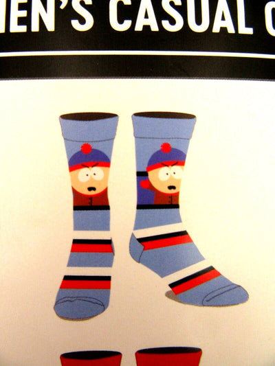 South Park Socks ~ Fits Shoe Size 8-12 ~ Casual Crew ~ 6 Pair