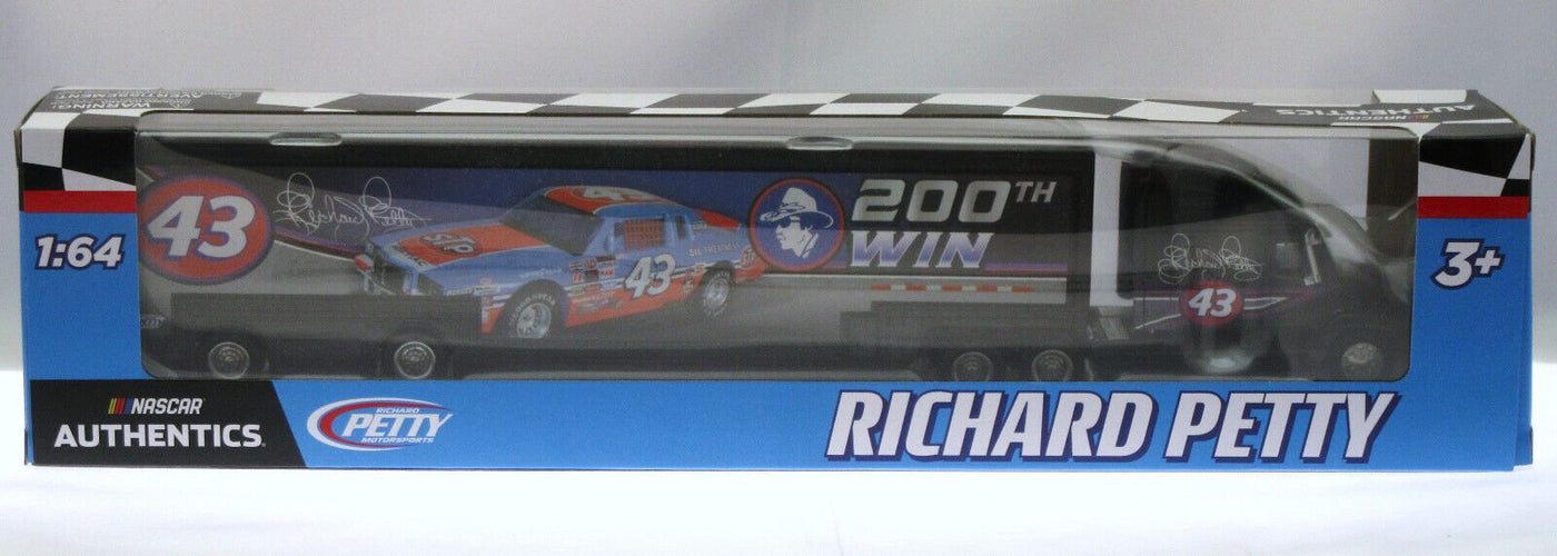 Richard Petty 43 ~ 200th Win ~ Tractor Trailer ~ NASCAR ~ Die Cast 1:64 Scale