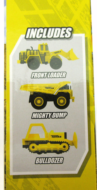 Tonka ~ Mighty Dump, Front Loader, Bulldozer ~ Metel~ 3 Vehicles
