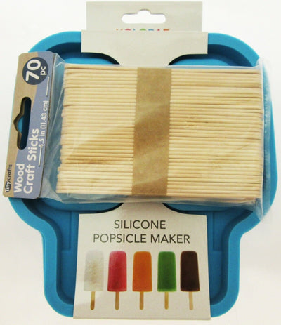 Silicone Popsicle Maker Tray ~ Sticks Included Flexible ~ By Kolorae - Blue