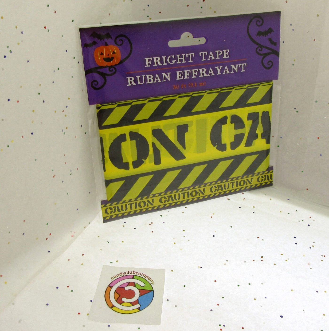 Fright Tape ~ Caution ~ Halloween Decoration ~ 30 Feet