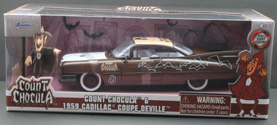 Count Chocula & 1959 Cadillac Coupe Deville~ Die Cast Car ~ 1:24