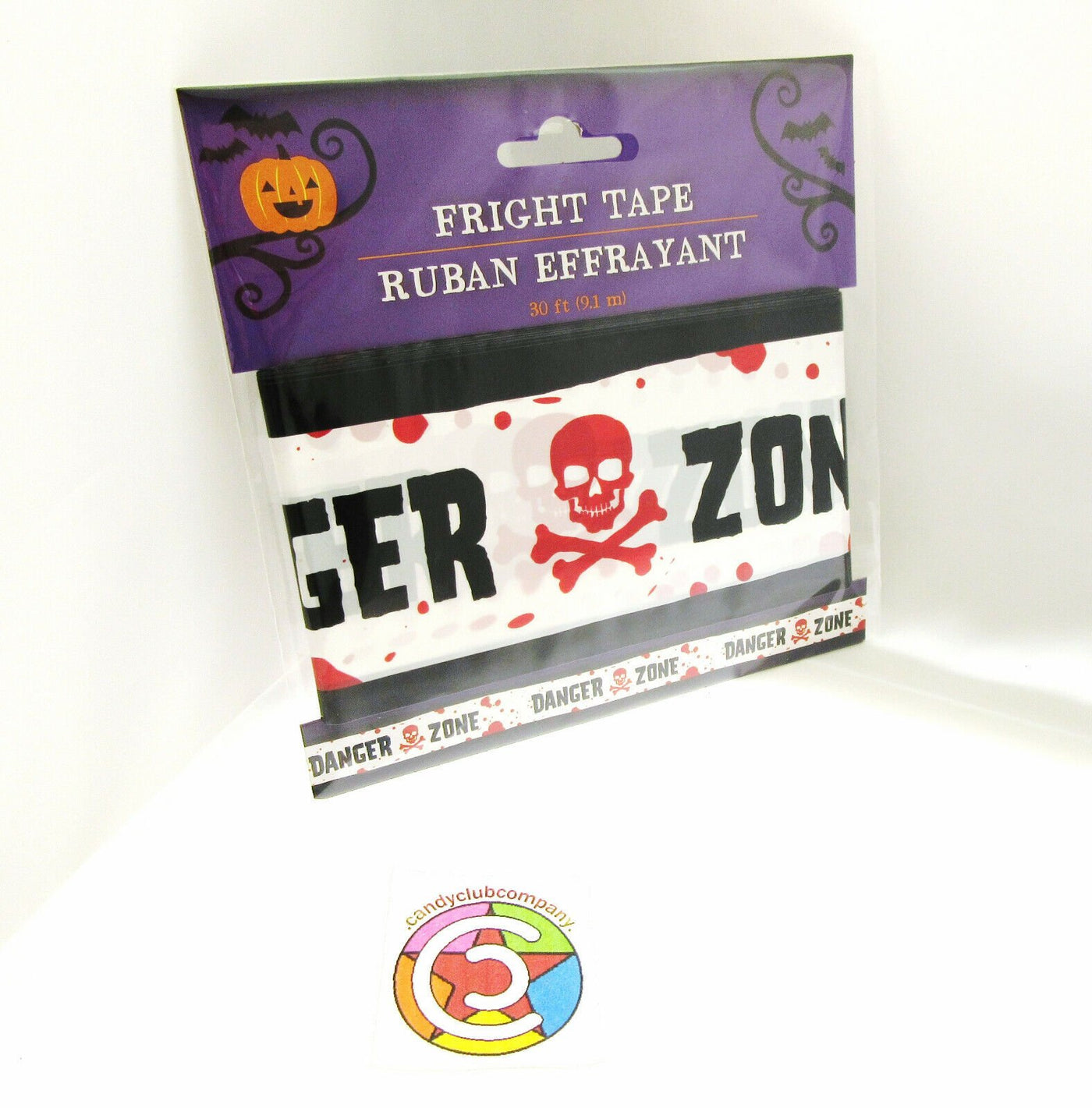 Fright Tape ~ Danger Zone ~ Halloween Decoration ~ 30 Feet