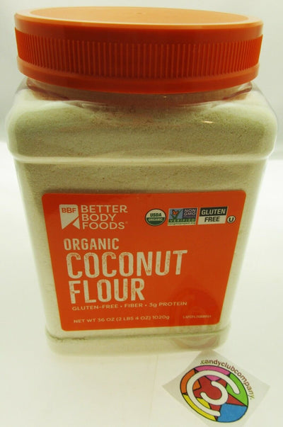 Coconut Flour 36oz - GLUTEN FREE  - USDA Organic - Kosher - Better Body Foods