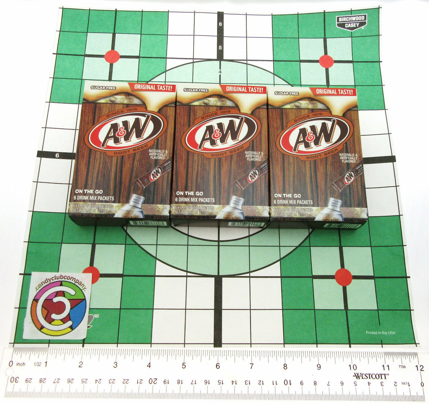 A & W Root Beer ~ Original Taste! ~ 6 Sticks ~ Sugar Free ~ Drink Mix ~ Lot of 3