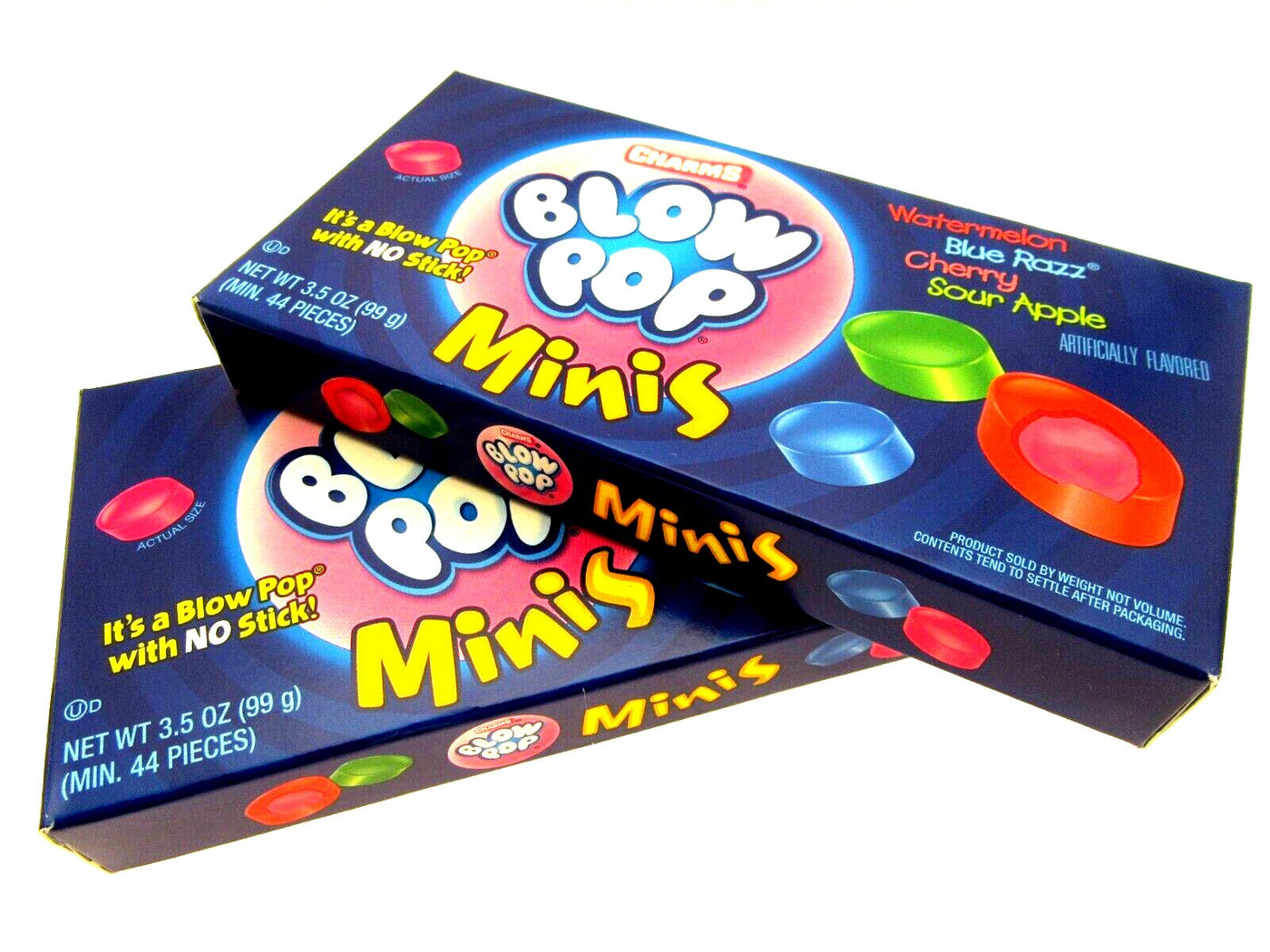 Blowpop Minis ~ Gum Filled Hard Candies ~ Blow Pop Two 3.5oz boxes