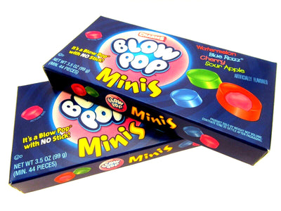 Blowpop Minis ~ Gum Filled Hard Candies ~ Blow Pop Two 3.5oz boxes