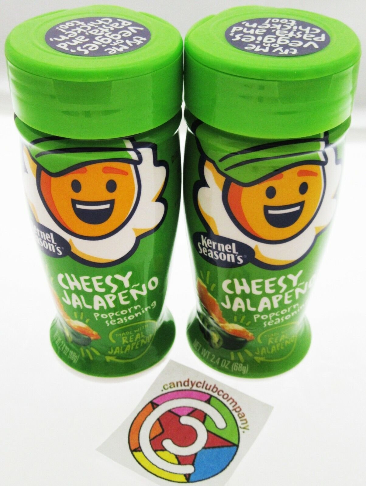 Kernel Season's Popcorn Seasoning Cheesy Jalapeno ~ 2.4oz Two Pack