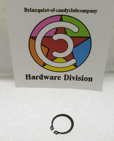 External Retainting Snap Ring ~ 1 1/8 inch~ Black Oxide ~ Spring Steel