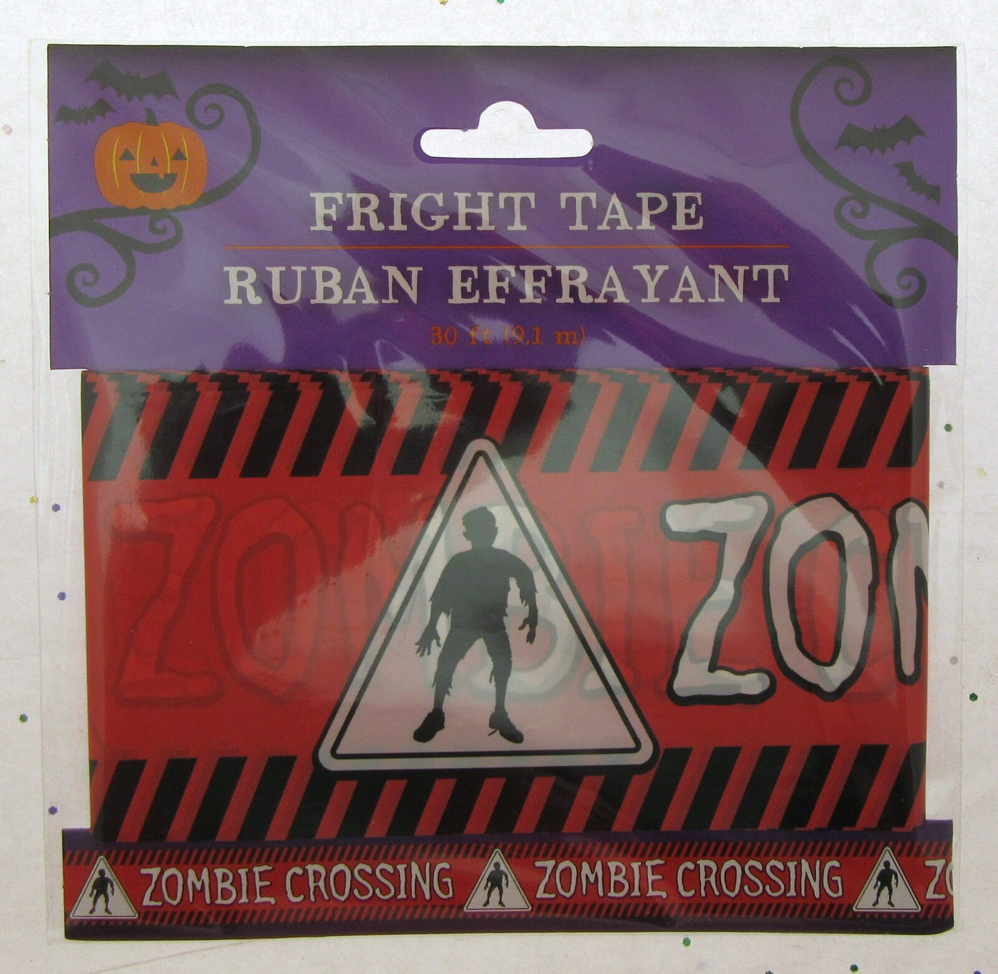 Fright Tape ~ Zombie ~ Halloween Decoration ~ 30 Feet