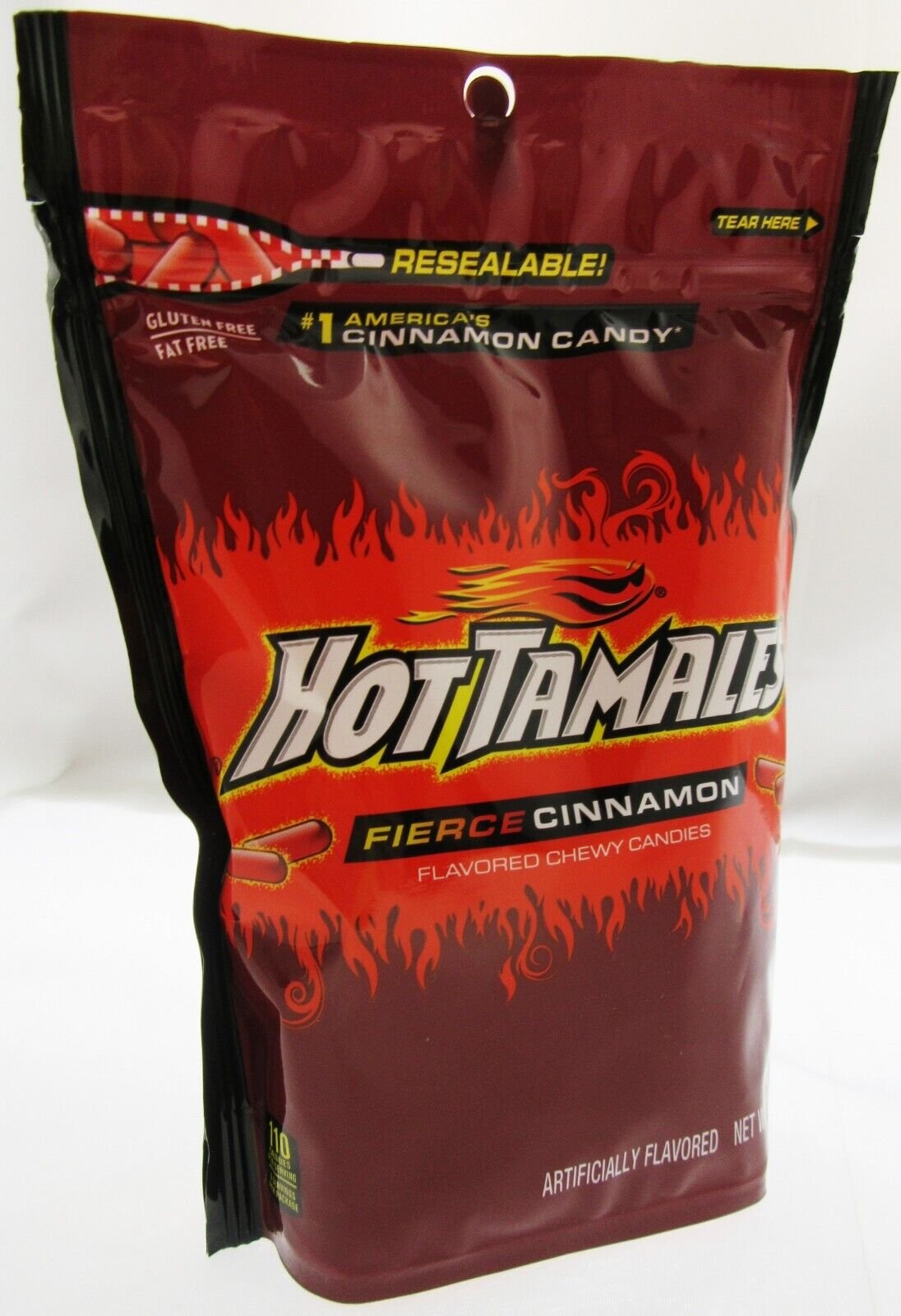 Hot Tamales Fierce Cinnamon Chewy Candy 10oz bag