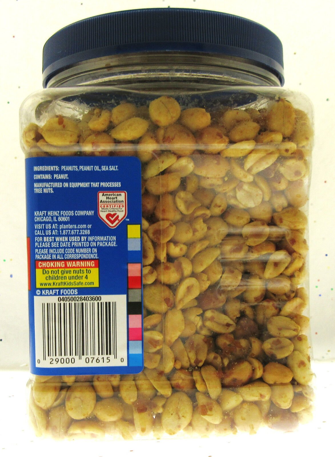 Planters Party Size Cocktail Peanuts ~ Heart Healthy ~ 35 oz