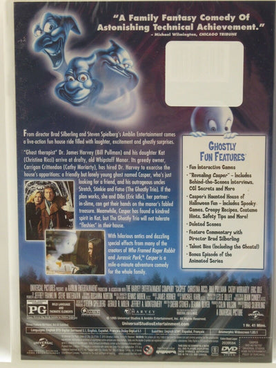 Casper ~ 1995 ~ Christina Ricci Bill Pullman ~ Movie ~ New DVD