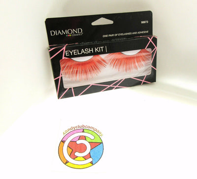 Eyelashes ~ Burnt Orange ~ Adhesive Included ~ Eye Lash Lashes ~ Costume Wear