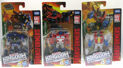Optimus Prime, Soundwave, Starscream (mini) ~ Transformers ~ Kingdom ~ Hasbro