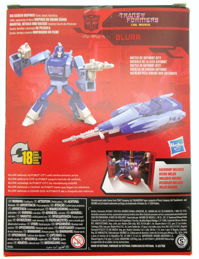 TRANSFORMERS ~ Blurr 86 03 ~ Cybertronic Hovercar ~ Studio Series ~ Hasbro